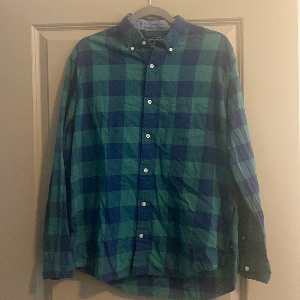 Crown & Ivy Men’s Button-Down Plaid Size M